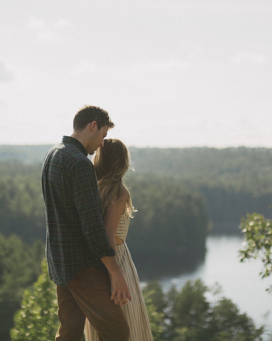 Couple on cliff